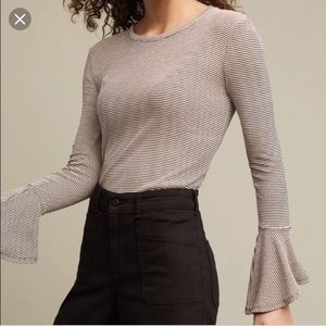 Anthropologie Ro&de bell sleeve top